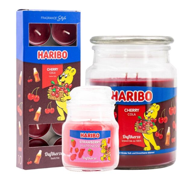 et 3 - 1x groot Cola 1x klein Aardbei 1x theelicht cola - Haribo