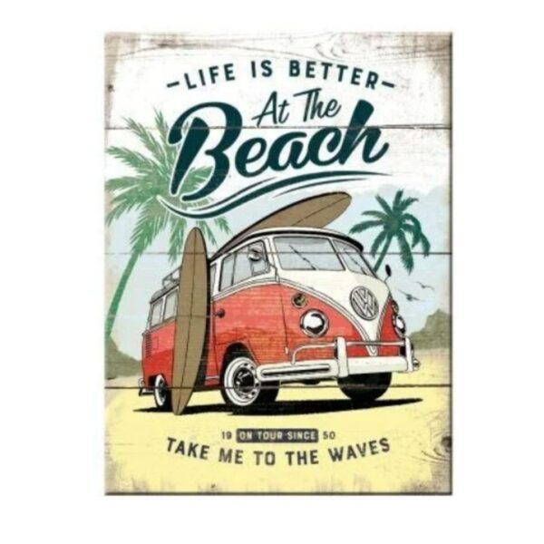 Magneet Volkswagen Bus Bulli Beach